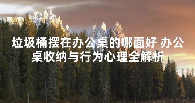 垃圾桶摆在办公桌的哪面好 办公桌收纳与行为心理全解析